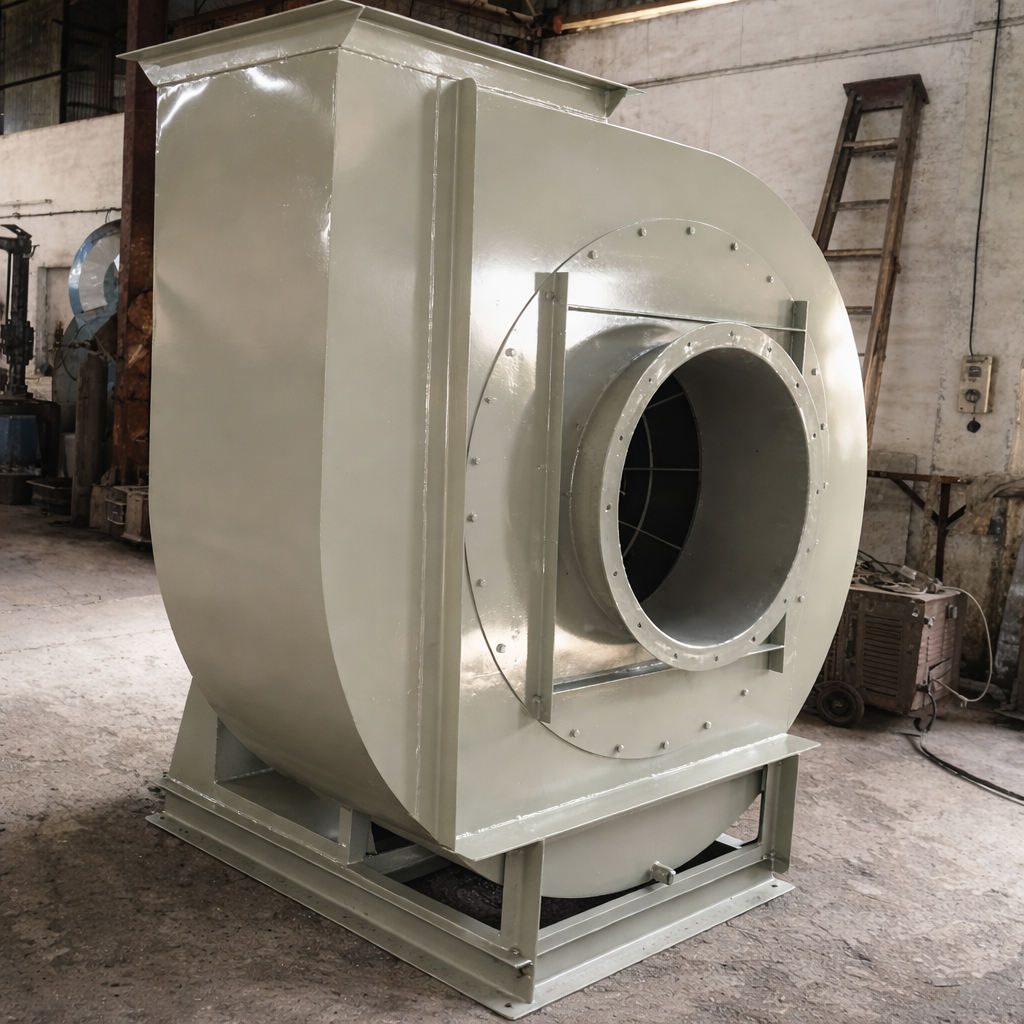 High-Performance Industrial Centrifugal Fan Installation